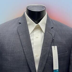 PERRY ELLIS PORTFOLIO Men’s 40L Gray Suit Coat Blazer